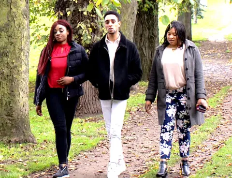 Britney, Daniel and mum Blessing