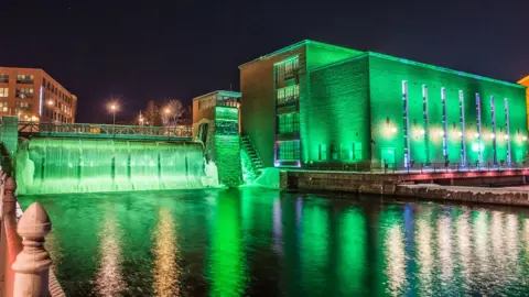 Tourism Ireland Tammerkoski Rapids in Tampere, Finland