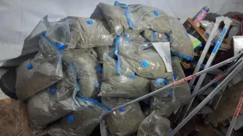 Avon and Somerset Police Cannabis bags