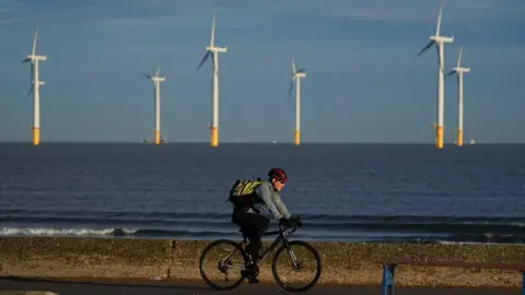 Getty Images Offshore wind farm on Teesside