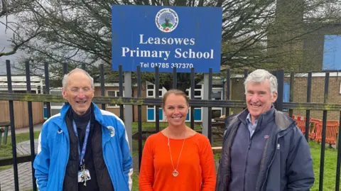 Sally Orange Ms Orange with her former teachers