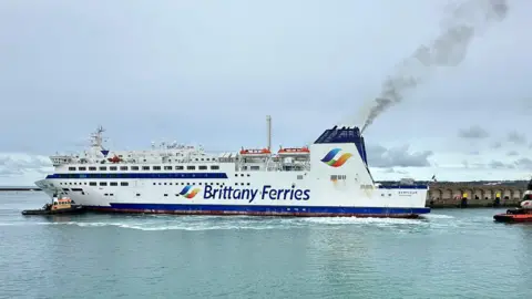Brittany Ferries in the Elizabeth Harbour 