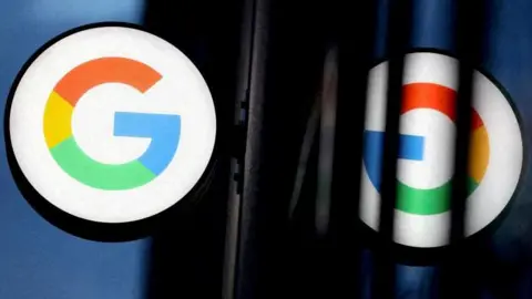 Reuters The logo for Google is seen at a Google store in Manhattan, New York City, US, 17 November, 2021.