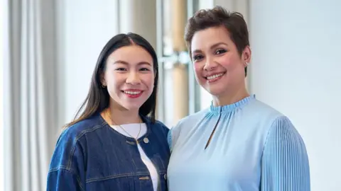 LES MISERABLES THE ARENA SPECTACULAR WORLD TOUR, SINGAPORE 2026 Lea Salonga (R) and Nathania Ong (L)