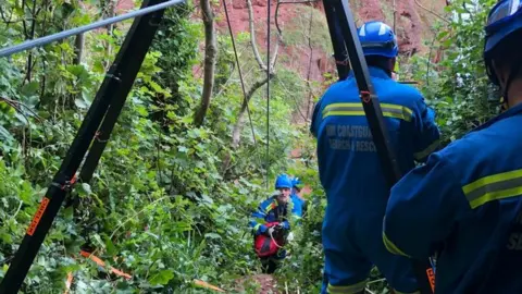 Brixham Coastguard Rescue Team Rescue at Whitsand Beach