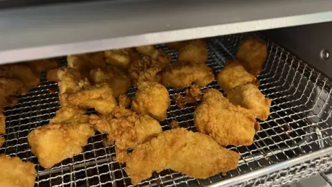 Getty Images A basket of chicken nuggets, cooked in an air-fryer
