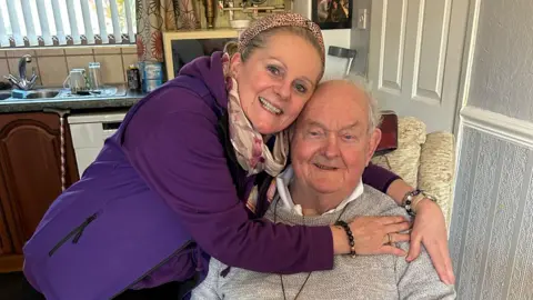 Family Arthur Farrell with his daughter Teresa