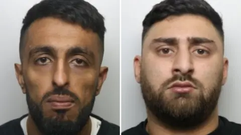 West Yorkshire Police Police mugshots of two men.