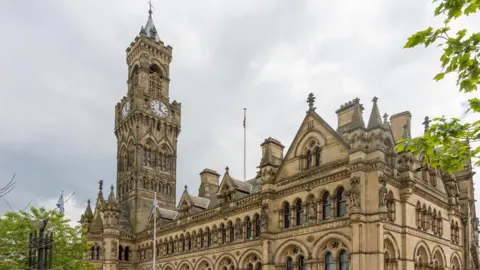 Bradford City Hall Clocktower is a large victorian building