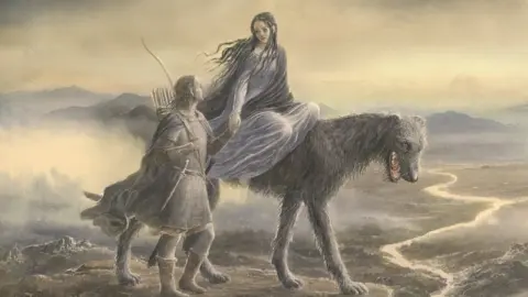 Alan Lee The cover of Beren and Lúthien