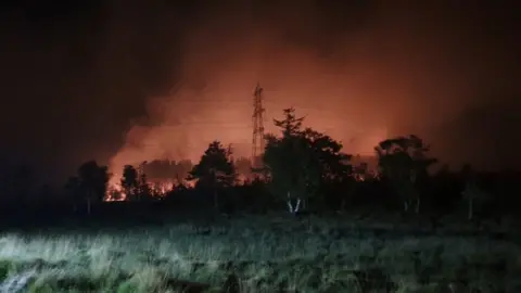 DWFRS Wareham Forest Fire