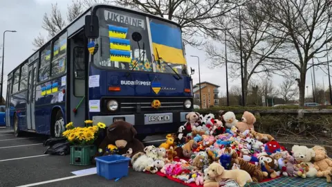 David Fricker The bus with a lot of teddies