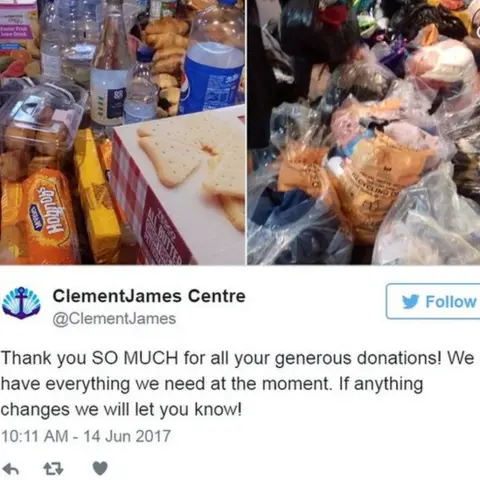 Twitter/@ClementJames Screen grab of tweet by @ClementJames