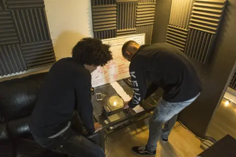 Martyn Ewoma Local Geezers in their studio