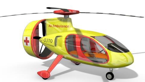 3D model of what the Avian Pegasus could like as an air ambulance