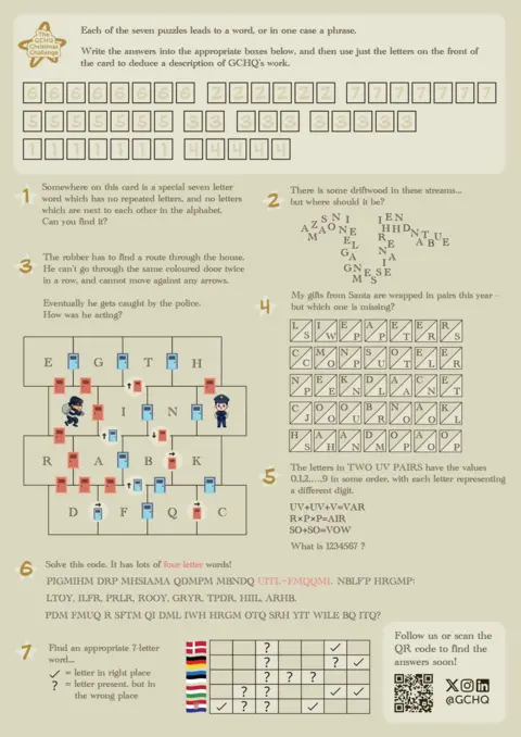 GCHQ An image of the puzzles