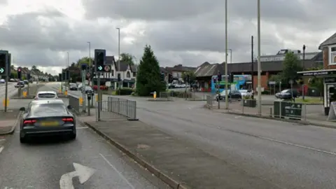 A street with cars