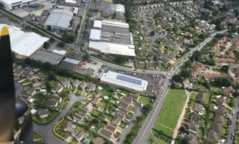 Seb Davey Aldi store from above