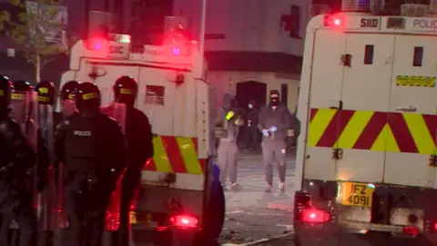 BBC Rioting in North Belfast