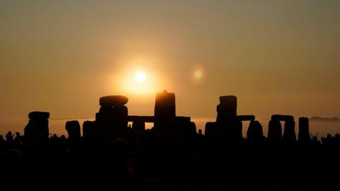 Stonehenge during sunrise