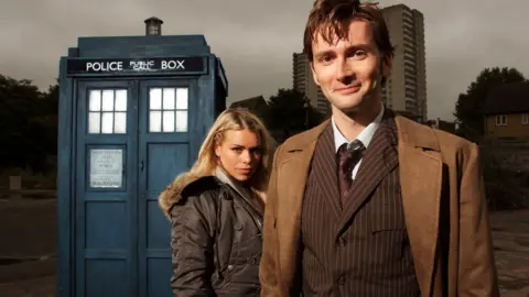 Billie Piper and David Tennant