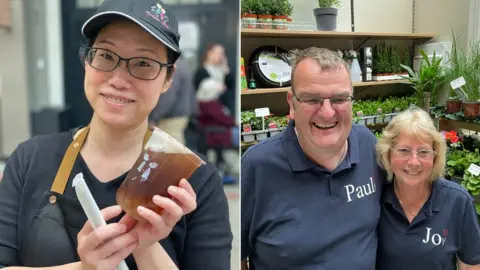 Harry Parkhill/BBC Market traders