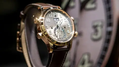 A file photograph of a Patek Philippe watch. 