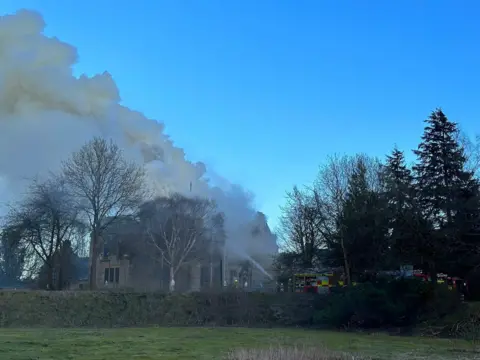 ALYN SMITH Fire at Langgarth House