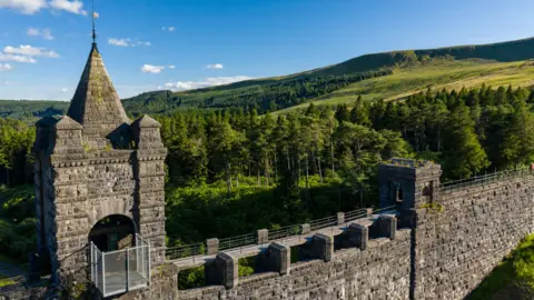 Getty Images An aerial image of the Upper Neuadd Dam.