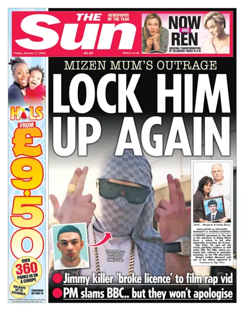 The headline on the front page of the Sun read: "turn it off again"