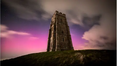 Josh Dury Photo of sky above Glastonbury Tor