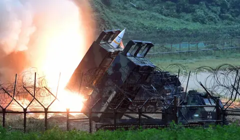 Getty Images ATACMS missile being fired from launcher