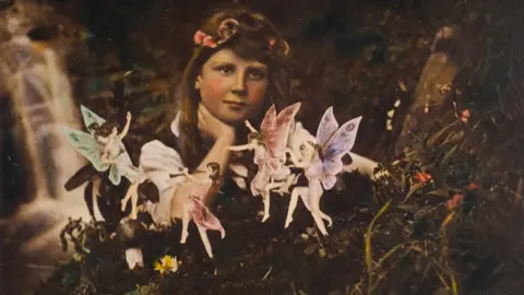 Dominic Winter Auctioneers Detail of Frances and the Fairy Ring - coloured