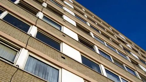 A general view of council flats in Camden