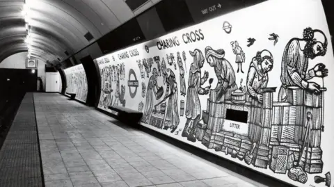 London Transport Museum Picture of the work David Gentleman, 'Cross for Queen Eleanor', 1979, Charing Cross Underground station