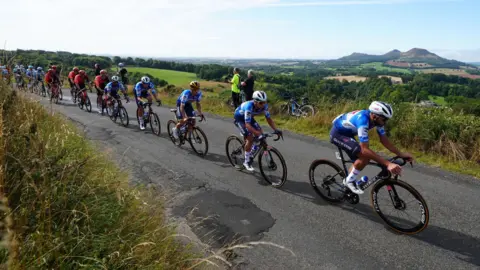 PA Media Riders at the Tour of Britain