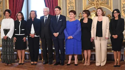 EPA Italy's seven new women ministers, 5 Sep 19