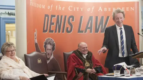 Norman Adams Denis Law Freedom of Aberdeen