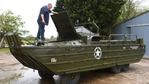 PA Graham Smitheringale and the restored DUKW