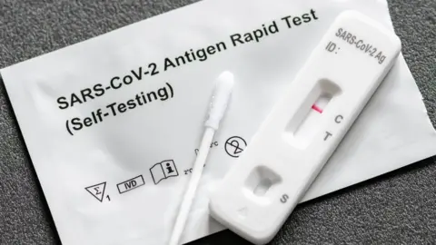 Getty Images Lateral flow test for Covid