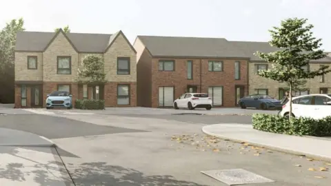 Studio RBA Artist impression of canalside homes