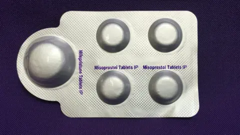 Getty Images a pill packet containing abortion drugs