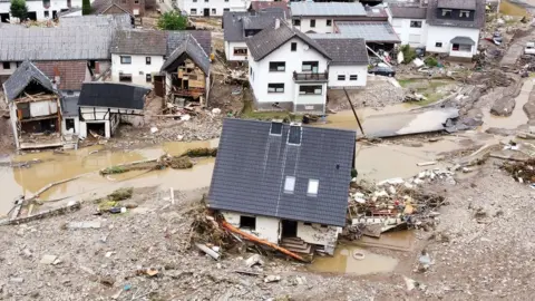 Reuters A general view of flood-affected area following heavy rainfalls in Schuld, Germany