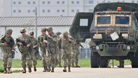 Getty Images Camp Humphreys is the US' largest overseas base