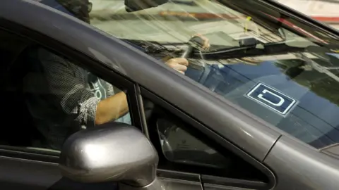 Getty Images Uber car close up