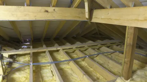 Getty Images Insulation in loft