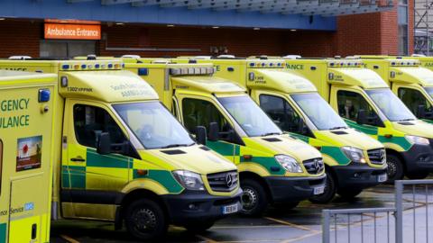 Ambulances at Medway Maritime Hospital