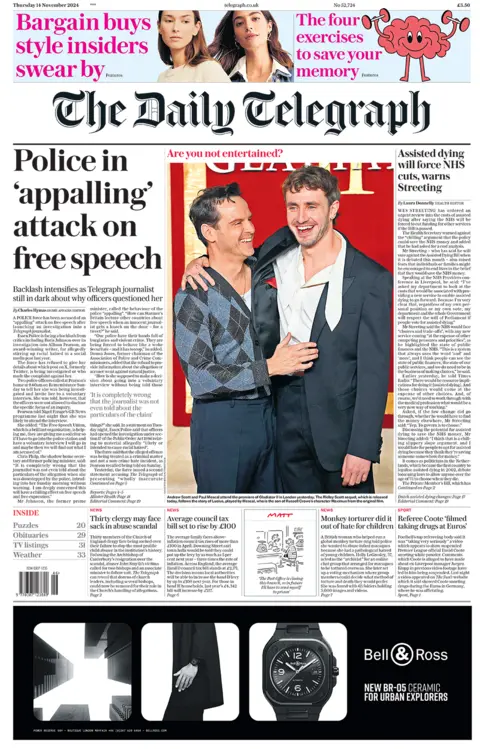  "Police in 'appalling' attack on free speech". 