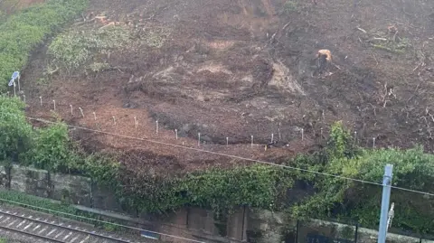 Network Rail A landslip