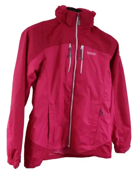 Suffolk Police Bright pink waterproof Regatta jacket on a white background